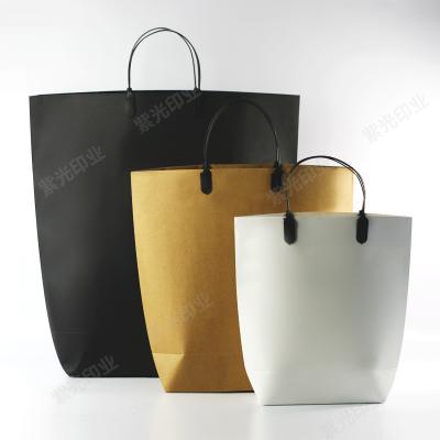 高档服装手提纸袋购物袋定制印刷定做印logo牛皮纸加厚包装纸袋子